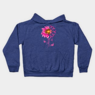 breast cancer faith sunflower  1 Kids Hoodie